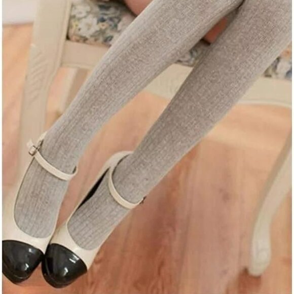 Lace Knee High Gray Socks - Picture 3 of 6